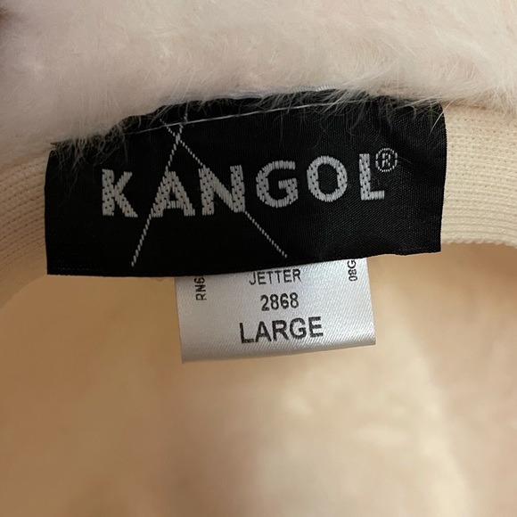 🌸SOLD 🌸KANGOL white fur bucket hat - Picture 5 of 6